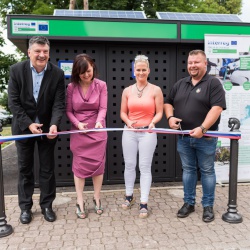  opening of the secured E-bike storage - MUSE Interreg 20.6. 2019