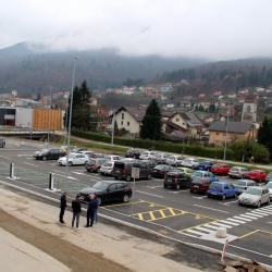 Slovesna otvoritev P+R pri železniški postaji Borovnica