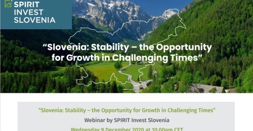 Vabilo na investicijsko konferenco Slovenija: Stabilnost – priložnost za rast v spreminjajočih se časih
