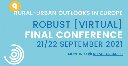 Vabilo na spletno zaključno konferenco projekta ROBUST – Pogledi na mesto in podeželje v Evropi