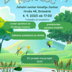 Zgodbe naših mokrišč - vsi ljubitelji narave in zabave vabljeni na dogodek v Smlednik!