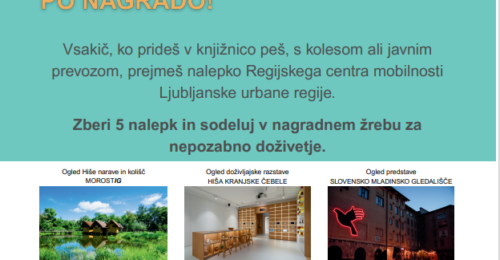 Na dan brez avtomobila “Trajnostno v knjižnico po nagrado!””