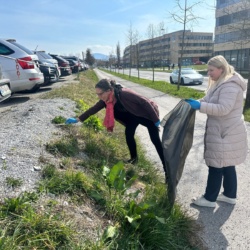 Poskrbeli smo za čisto okolico Tehnološkega parka v Ljubljani