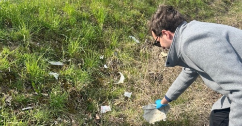 Poskrbeli smo za čisto okolico Tehnološkega parka v Ljubljani