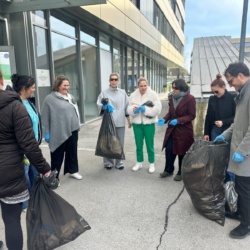 Poskrbeli smo za čisto okolico Tehnološkega parka v Ljubljani