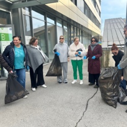 Poskrbeli smo za čisto okolico Tehnološkega parka v Ljubljani