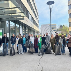 Poskrbeli smo za čisto okolico Tehnološkega parka v Ljubljani