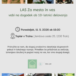 Vabljeni na praznovanje 10-letnice delovanja LAS Za mesto in vas