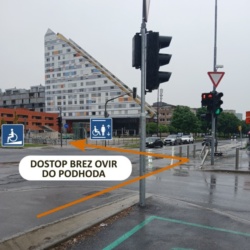 Na postaji Železniška postaja Ljubljana spremenjen dostop na perone tudi za gibalno ovirane osebe