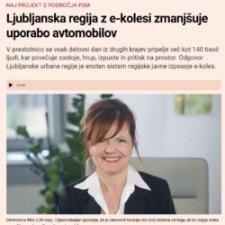 Ljubljanska regija z e-kolesi zmanjšuje uporabo avtomobilov_Finance, julij 2026