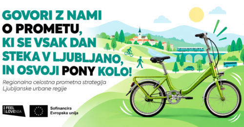 Sodelujte pri pripravi Regionalne celostne prometne strategije LUR 2027-2034 in se potegujte za nagrado - mestno kolo Rog Pony